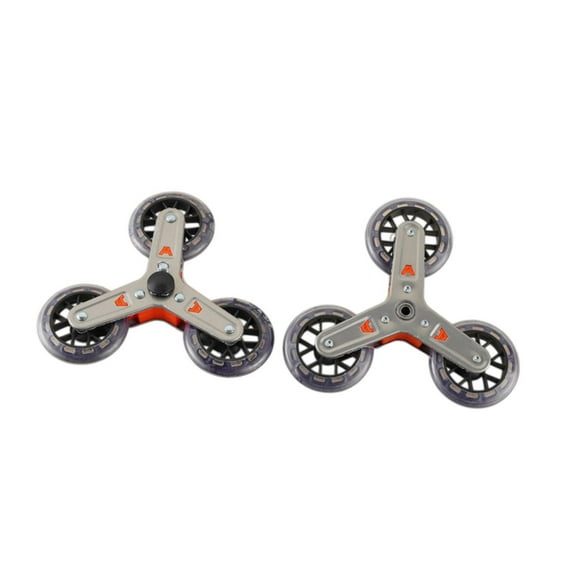 yotijay Replacement Stair Climbing Wheels Grocery Shopping Wheels Stable Utility Premium Orange