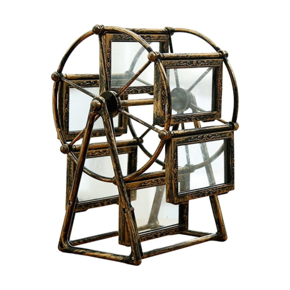 yotijay Retro Rotating Photo Frame 6 Picture Frame Memorial Frame Placement Stand Frame B