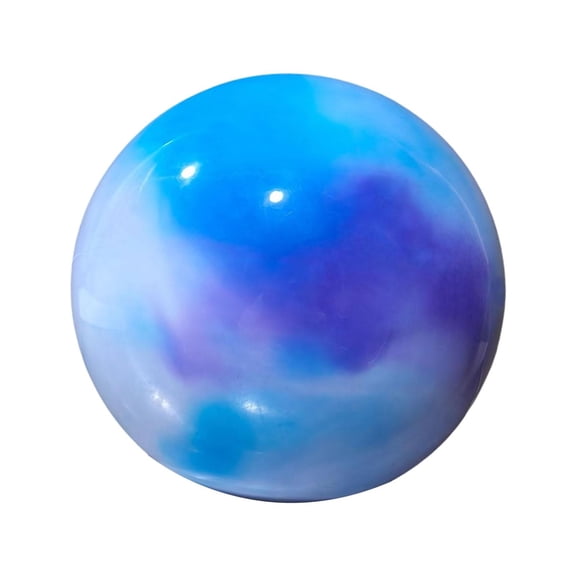 yotijay Rhythmic Gymnastic Ball 7.09inch Inflatable Sturdy Exercise Ball Portable for Training Performance Practice Competition Dance Rainbow Nebula