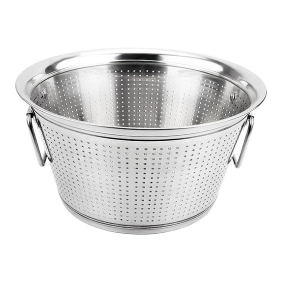 yotijay Rice Sieve Bucket Lightweight Rust Resistant Solid Vegatable Basins Water Large