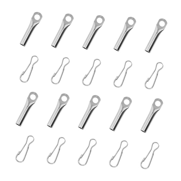 yotijay Rope End Clamp Set Connector Fastener for 8mm Twisted/Braided Ropes End Clip