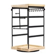 thumbnail image 1 of yotijay Rotating Jewelry Organizer Display Jewelry Display Rack Elegant Tabletop Earring Black, 1 of 9