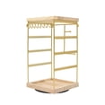 thumbnail image 1 of yotijay Rotating Jewelry Organizer Display Jewelry Display Rack Elegant Tabletop Earring Gold, 1 of 9