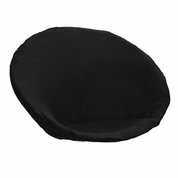 yotijay Round Saucer Chair Slipcover, Polyester Fiber High Stretch Black