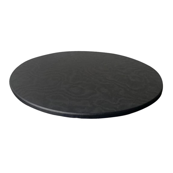 yotijay Round Table Cloth Protector 27.5-33.5" Table Cover Backed Vinyl Tablecloth Party black