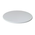 thumbnail image 1 of yotijay Round Table Cloth Protector 27.5-33.5" Table Cover Backed Vinyl Tablecloth Party white, 1 of 9