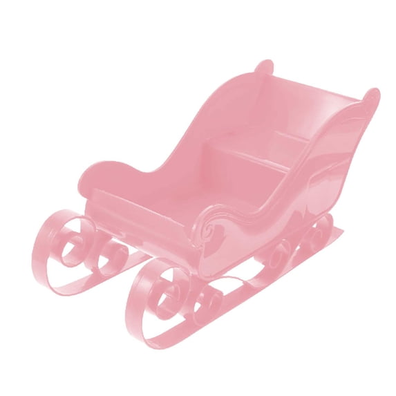 yotijay Santa Claus Sleigh Miniature Sleigh Christmas Decoration Centerpiece Mini Sleigh Pink