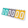 thumbnail image 1 of yotijay Scoreboard Flip Scoreboard Team Games 6 digits Score Flip Cards Competition Flip Green Gray Yellow, 1 of 9