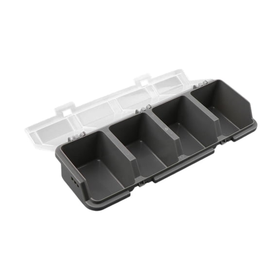 yotijay Screw Organizer Storage Bin Bolts Organizing Household Home Potable with Lid Gray