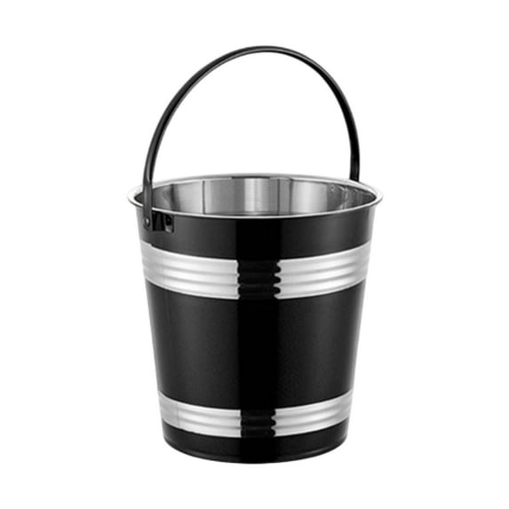 yotijay Serving Bucket 1.7L Cooling Bucket for Chilling Restaurant Parties black
