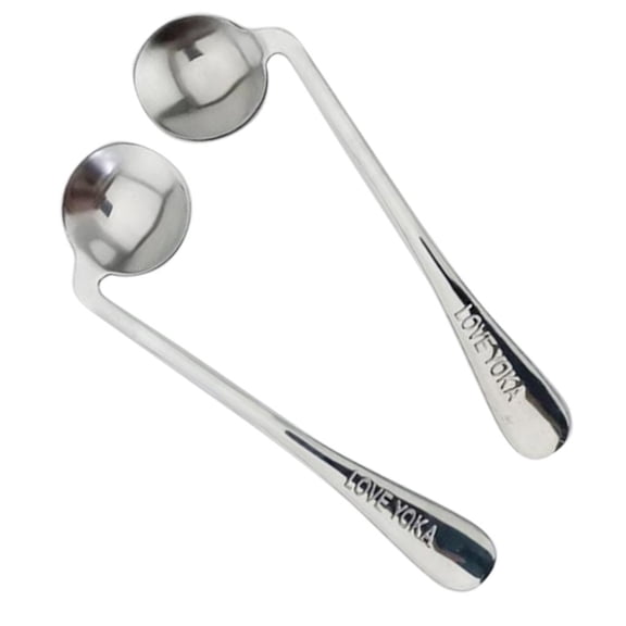 yotijay Set Of 2 Curved Angled Stainless Steel Spoon For Those With