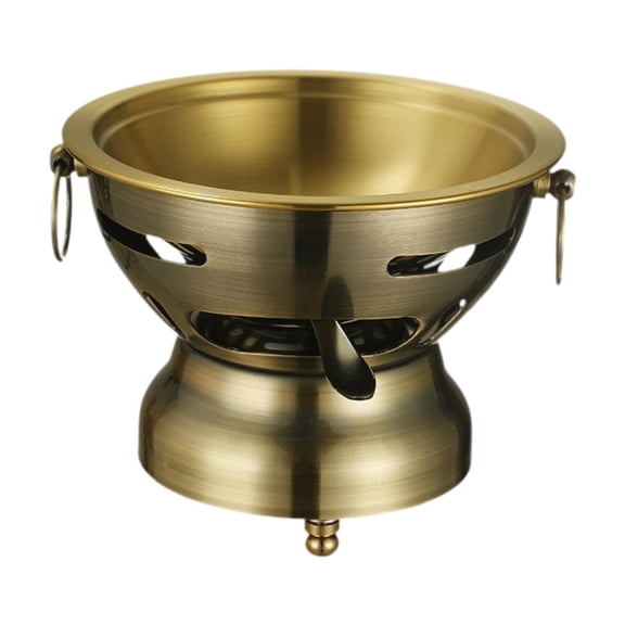 yotijay Shabu Hot Pot Chafing Dish Stainless Steel Kitchen Cookware Sturdy Hot Pots Soup copper