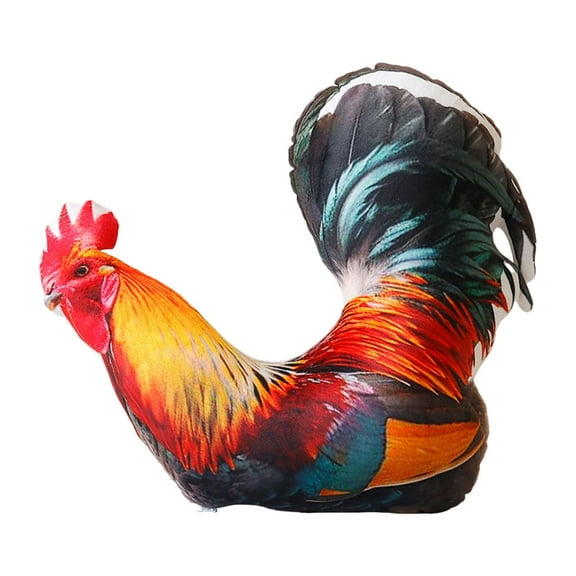 yotijay Simulation 3D Animal Plush Toy Creative Plush Doll Pillow for Children Gifts Rooster