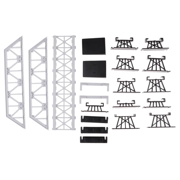 yotijay Simulation Bridge Building Model Layout Scale Train Railway Scenery for DIY Accs