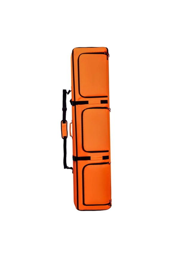 Ski Bag Zipper Closure Spacious Heavy Duty for Camping Outdoor Hiking Adults Orange