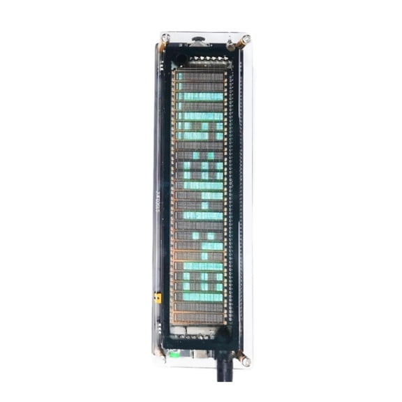yotijay Sound Level Meter, Music Indicator, Mic Input 5-12V, Acrylic Audio Level LED Display for Audio Enthusiasts
