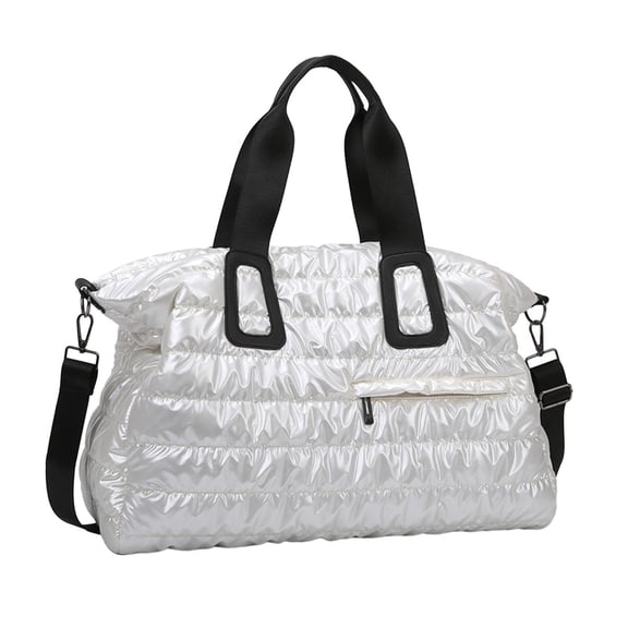 yotijay Sports Gym Bag Travel Duffel Bag Shoulder Bag with Adjustable Shoulder Strap for White