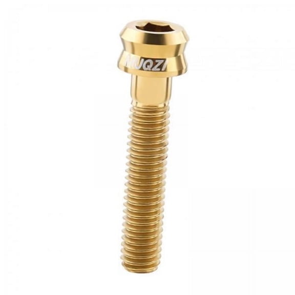 yotijay Stem Screw,Bike M6 Titanium Alloy Stem Top Cap Screw,Lightweight Road Headset Top Cap Bolt,Compact Headset Cap Bolt Accessory Portable,s and Spare Part