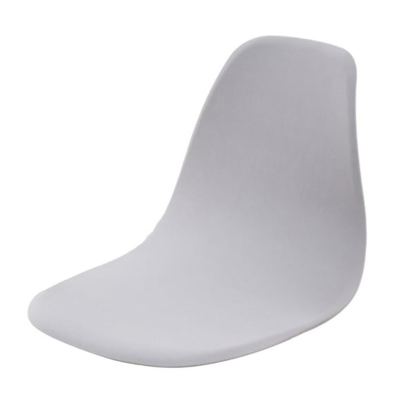 yotijay Stretchable Shell Chair Cover Solid Color Weddings Ceremonies Mid-Century gray