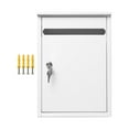 thumbnail image 1 of yotijay Suggestion Collection Box Large Drop Box Outdoor Outside Rust Resistant Lockable white, 1 of 9