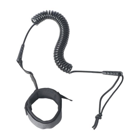 yotijay Surfboard Leash Leg Foot Rope Strap for Inflatable Paddleboard Kayak Outdoor Black