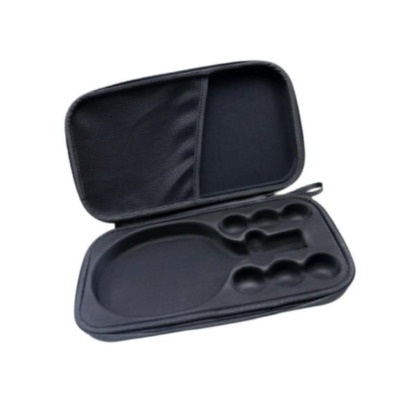 yotijay Table Tennis Bag Pouch Table Tennis Paddle Case Cover for Competition Indoor Black with Mesh Tray