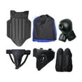 thumbnail image 1 of yotijay Taekwondo Sparring Equipment Collection Sanda Crotch Boxing Practice Body for Black, 1 of 8