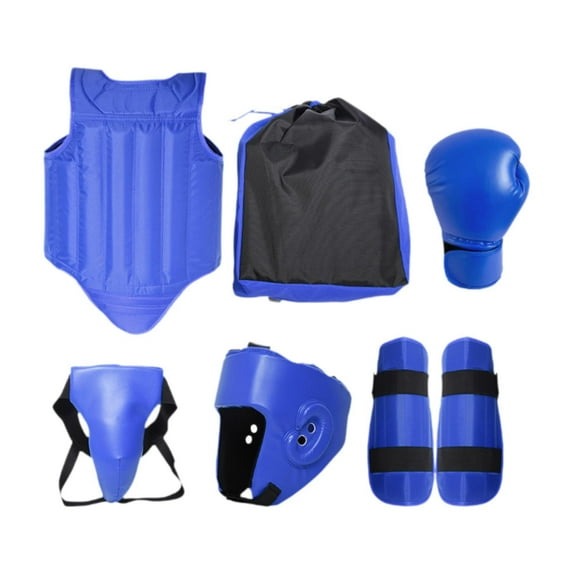 yotijay Taekwondo Sparring Equipment Collection Sanda Crotch Boxing Practice Body for Blue