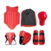 yotijay Taekwondo Sparring Equipment Collection Sanda Crotch Boxing Practice Body for Red