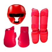 yotijay Taekwondo Sparring Gear Set Karate Gloves Training Exercise Beginner with Shin M
