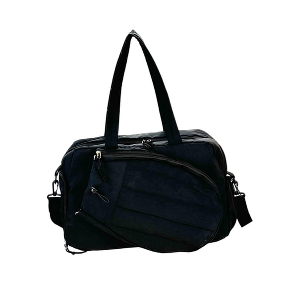 yotijay Tennis Tote Bag Organizer with Shoe Compartment & Wet Pocket for Competition Black