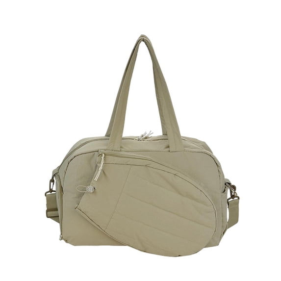 yotijay Tennis Tote Bag Organizer with Shoe Compartment & Wet Pocket for Competition Khaki