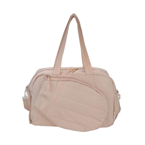 yotijay Tennis Tote Bag Organizer with Shoe Compartment & Wet Pocket for Competition Pink