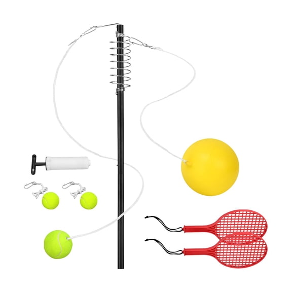 yotijay Tennis Training Aid Tetherball Tennis Set Ball and Rope for Kids Adults Portable