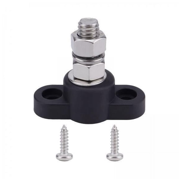 yotijay Terminal Block Stud,M10 Terminal Block Stud Battery Terminal Post,Battery Power Junction Post Buss Bar 12V-24V,Power Distribution Block Stainless Steel ,Battery Post Junction
