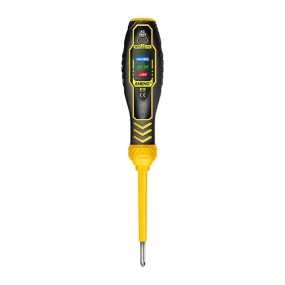 yotijay Tester Pen Display Sturdy Ncv Light Display for Industry Home Office Yellow