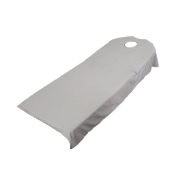 yotijay Toweling Couch Cover Massage SPA Table Bed Sheet With Face Breath Hole Gray/