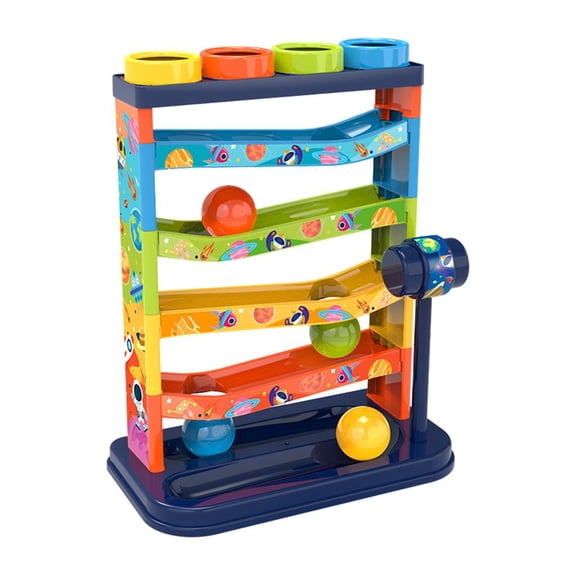 yotijay Toy,Kids Ball Ramp Racer Toy,Race Track Mini Maze Race,Development Track for Kids Gifts