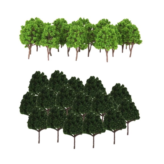 yotijay Train Model Trees N scale Train Layout Mini Scenery Landscape Green