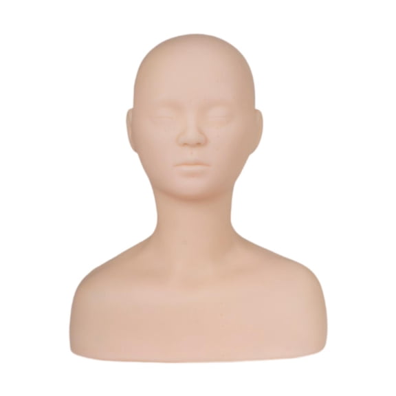 yotijay Training Mannequin Eye Lashes Practice with Shoulders Practice Face Professional