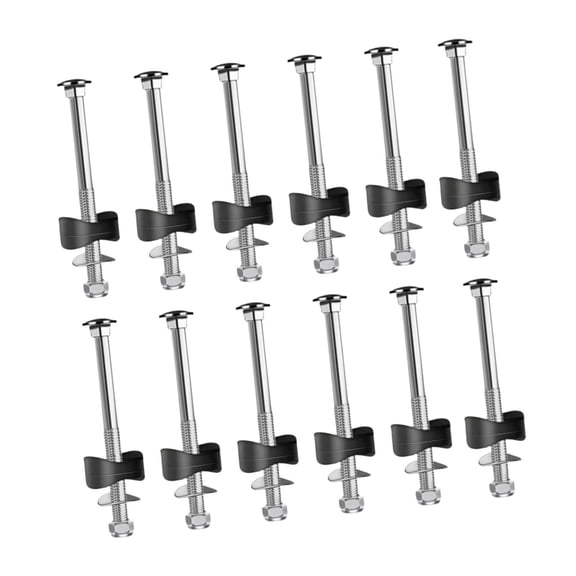 yotijay Trampoline Screws Children Playing Galvanized Steel Professional Stabilizers S 12Pcs