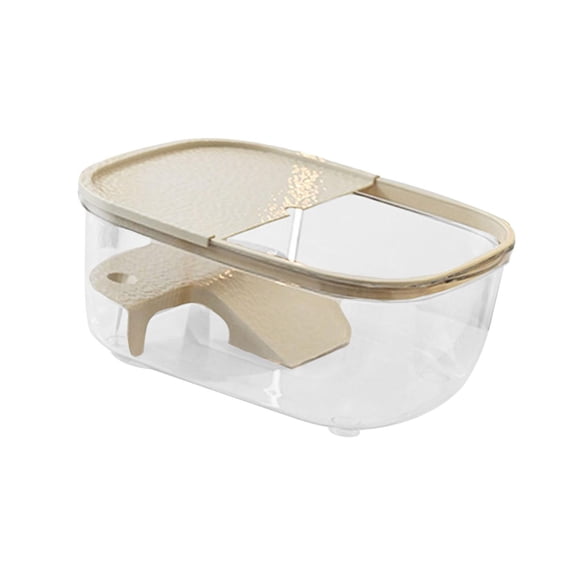 yotijay Turtle Basking Clear Resting Terrace for Bearded Dragon Salamanders M white