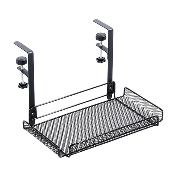 yotijay Under Desk Organizer Cable Management Tray Cord Organizer for Bedroom Office Black