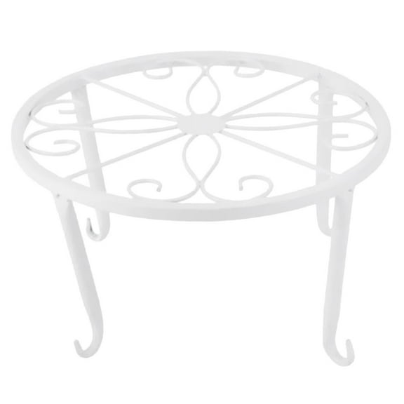 yotijay Vintage Iron Metal Rack Indoor Garden Flower Pot Plant Display Stand Holder White