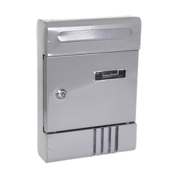yotijay Wall Mount Mailboxes for Outside Lockable Letter Box for Outdoor Door Office Gray