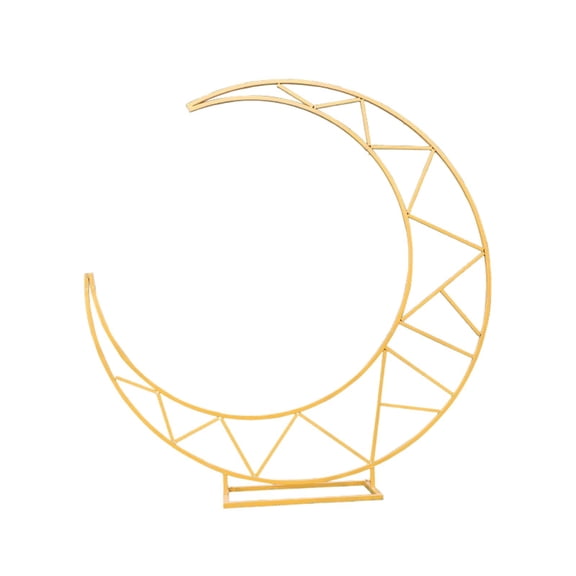 yotijay Wedding Arch Backdrop Stand Flower Arch Frame Large Metal Curved Heavy Duty Half Gold