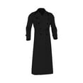 thumbnail image 1 of yotijay Windproof Men'trench Coat Warm Peacoat Soft for Vacation daily Wear Black XL, 1 of 9