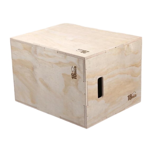 yotijay Wood Box Jumping Agility Box Multipurpose metric es for Dips Fitness S