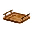 thumbnail image 1 of yotijay Wood Serving Tray Tea Drink Dessert Decorative with Rim Rectangle Light Wood L, 1 of 9