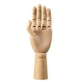 thumbnail image 1 of yotijay Wooden Hand Mannequin Artist Manikin Hand Ornament, Multiple Uses, Movable Joint Large, 1 of 9